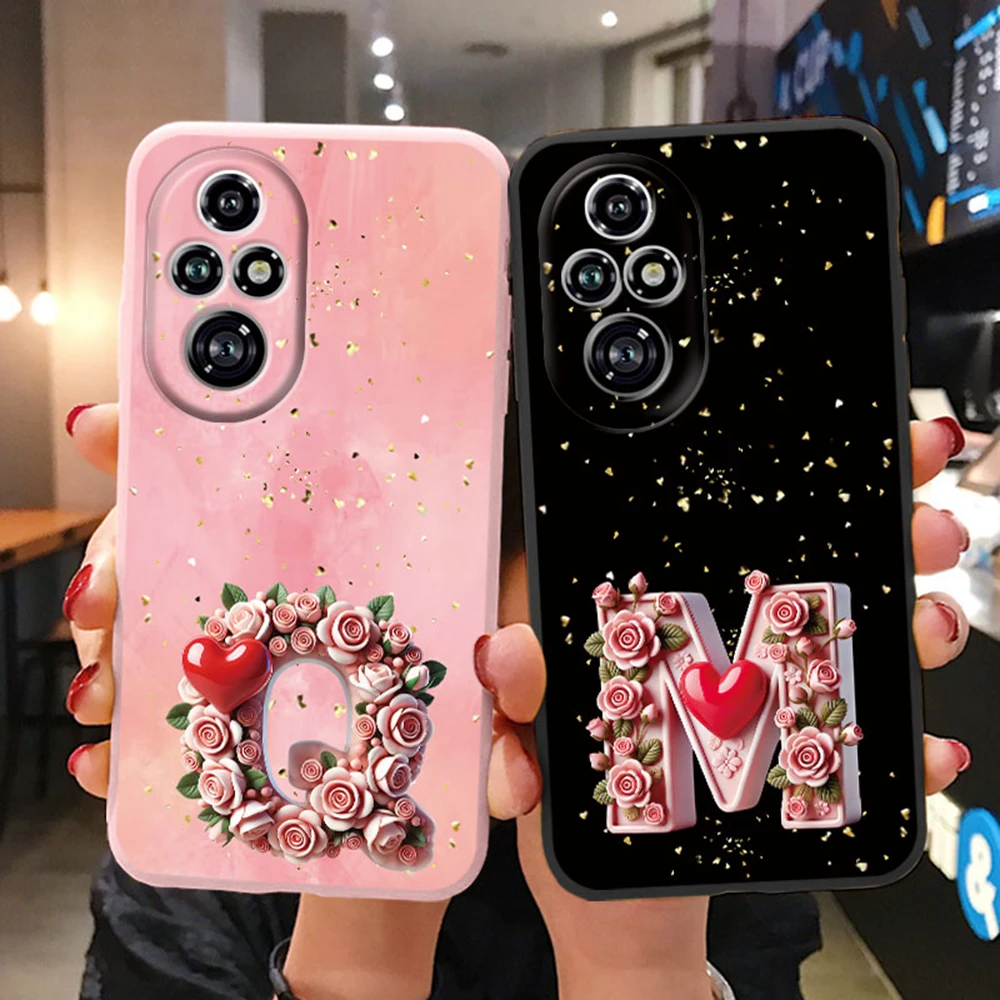 Corazón amor Rosa letras para Honor 200 Lite Día de San Valentín artístico niñas funda protectora de silicona funda de teléfono para Honor 200 Pro - imagen 4