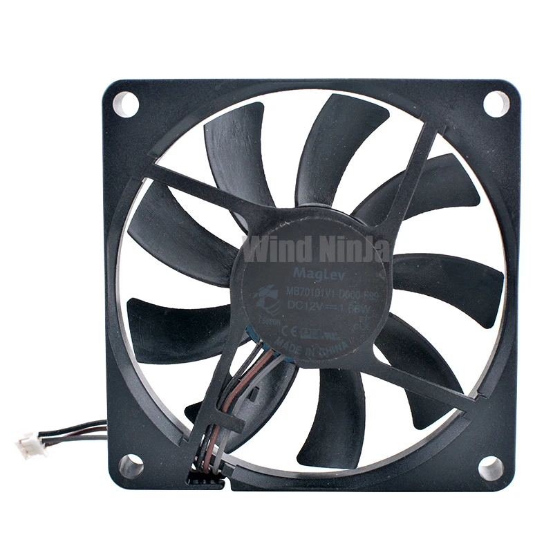 Ventilador de refrigeración para proyector ultrafino de 70mm DC12V 1,66 W 7cm ventilador enfriador 70x70x10mm tamaño nuevo MB70101V1-D000-F99 para electrónica