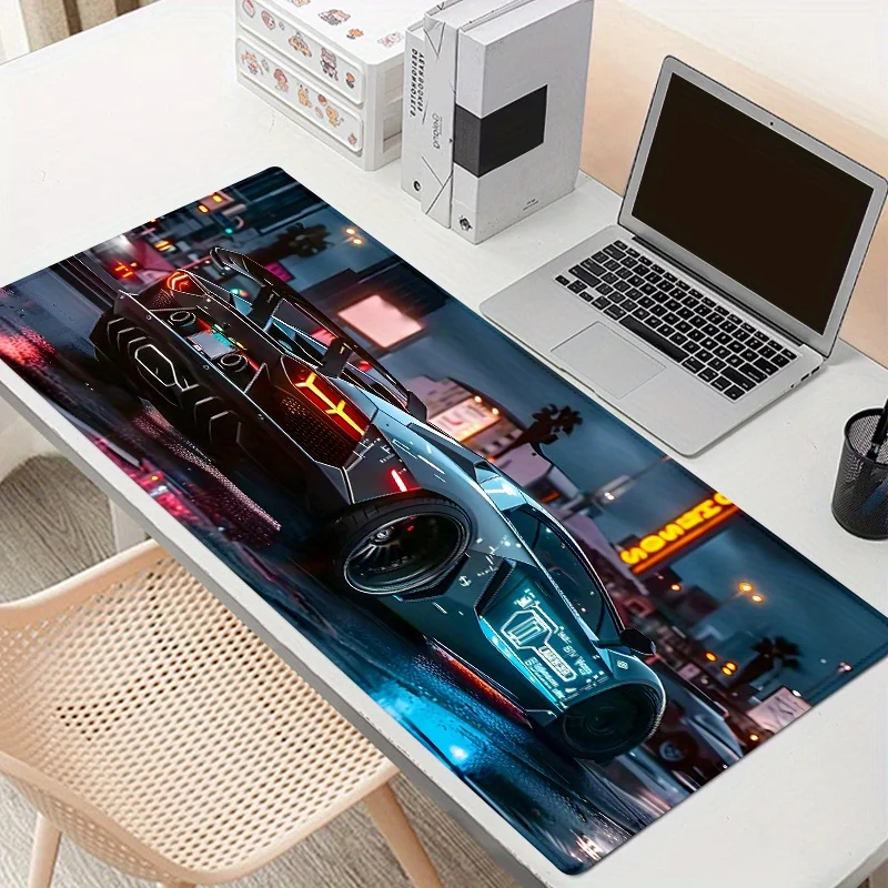Alfombrilla de ratón grande para juegos, alfombrilla de escritorio antideslizante para coche deportivo, alfombrilla para ordenador de oficina, teclado, accesorios de mesa, regalo para jugadores - imagen 4