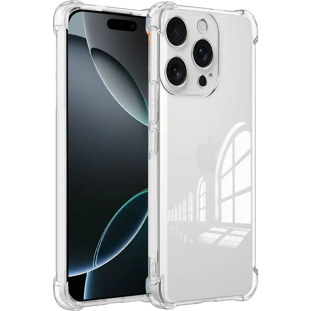 Funda de teléfono a prueba de golpes para iPhone 16 15 14 13 12 11 Pro Max 7 8 Plus SE 2020 SE2 2022, funda de silicona suave transparente - imagen 3