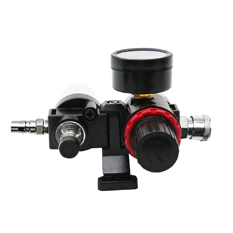 Compresor de aire AFC2000 AFR2000 + AL2000 G1/4, filtro separador de agua y aceite, se utiliza para reducir el regulador de la válvula de presión - imagen 5