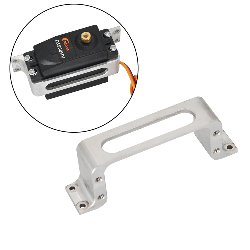 Soporte de montaje de Metal Servo medio estándar RC para avión Dron FPV barco de pesca mejorado MG995 MG996 Servo piezas de fijación