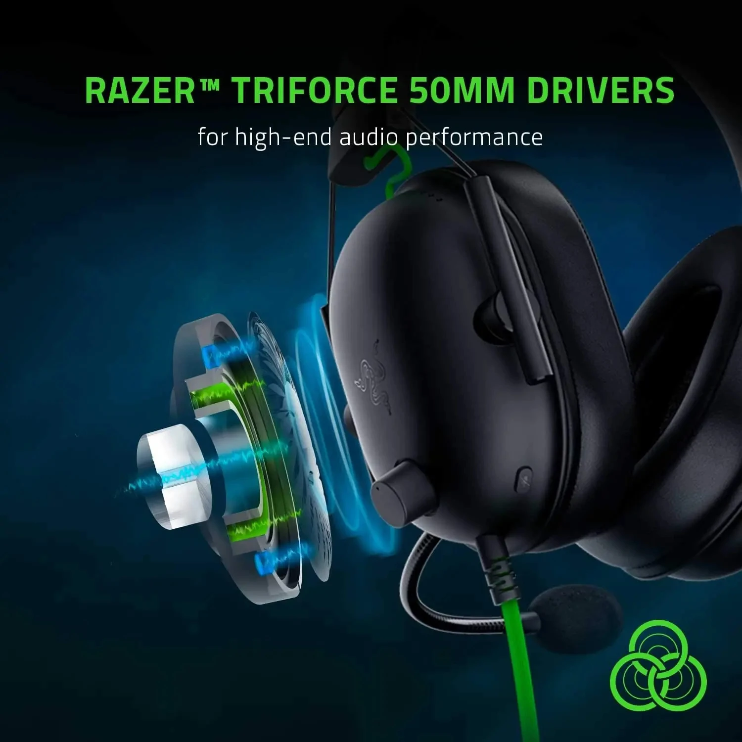 Razer-auriculares con cable BlackShark V2 X para videojuegos, cascos con sonido envolvente 7,1, Jogo para PS4,PS5, Nintendo Switch, Xbox - imagen 4