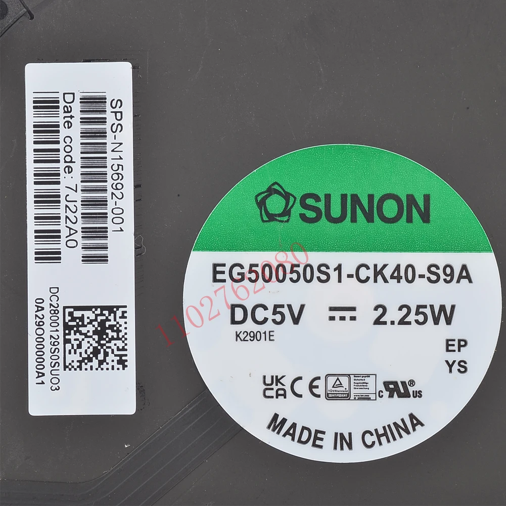 Ventilador de refrigeración de CPU para portátil Original para HP Envy x360 13-BF 13-BF0013DX TPN-C161 serie 2 en 1 EG50050S1-CK40-S9A N15692-001 - imagen 3