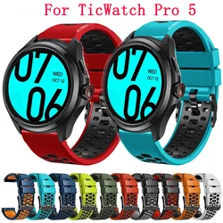Correa Silicona TicWatch Pro 5 Deportiva Antidesgaste Ajuste Seguro