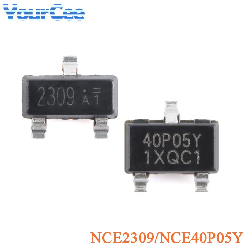50 Uds NCE2309 NCE40P05Y SOT-23 60V/1.6A 40V/5.3A MOSFET potencia mejorada Transistor de efecto de campo de canal P