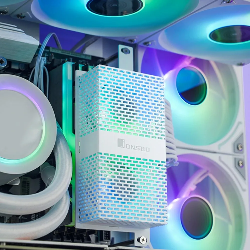 JONSBO-módulo de memoria RAM de NF-1, radiador de refrigeración, DDR4, DDR5, Enfriador de Ram, 4 pines, PWM, 5V, 3 pines, ARGB Sync, ventilador Dual de 50mm, memoria de CHIP, disipador térmico