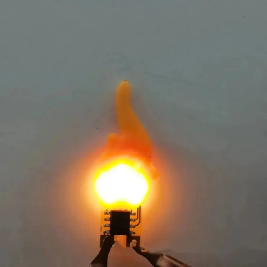 Velas Led Cob Flash de 3V, filamento LED de llama Edison, diodo de 2200K, decoración para fiesta de cumpleaños, accesorios de bombilla, luz de vela DIY - imagen 2