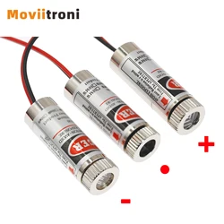 Módulo Láser Rojo 650 nm 5 mW, Punto, Línea y Cruz Enfocable