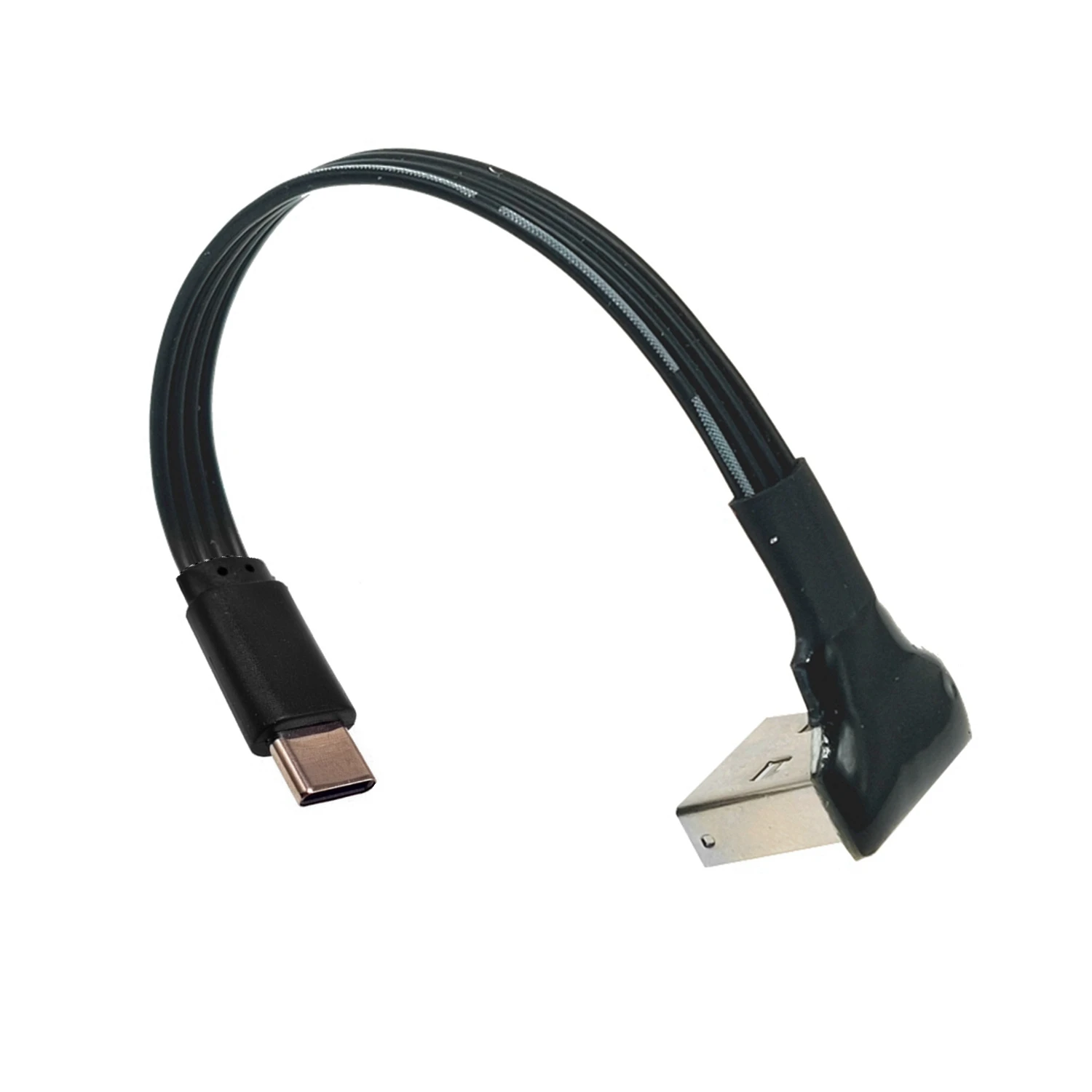Cable USB-C Plano Corto para Proyección de Pantalla en Coche - imagen 4