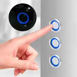 1 Uds DC 12V/24V interruptor de botón de enganche de Metal, interruptor de encendido/apagado SPDT de 4 pines para coche RV camión barco, redondo autoblocante impermeable