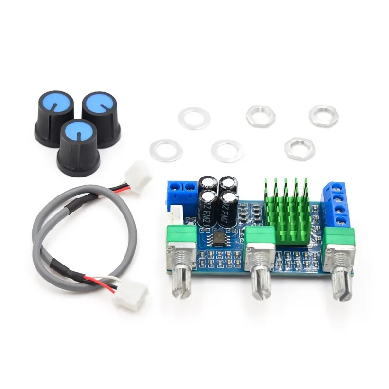 Placa amplificadora Digital de doble canal DC 12V a 24V 2X80W XH-M567 TPA3116D2 amplificador operacional integrado de ajuste alto y bajo - imagen 2