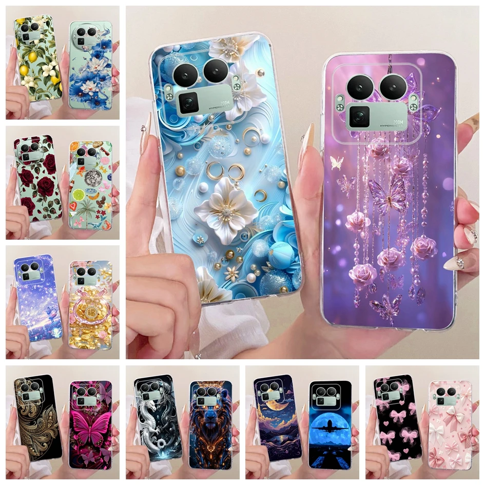 Para Realme GT8 Pro 2025 funda RMX5210 Popular flor Bowknot suave delgada funda trasera de silicona para Realme GT 8 GT8 RealmeGT8 5G Coque