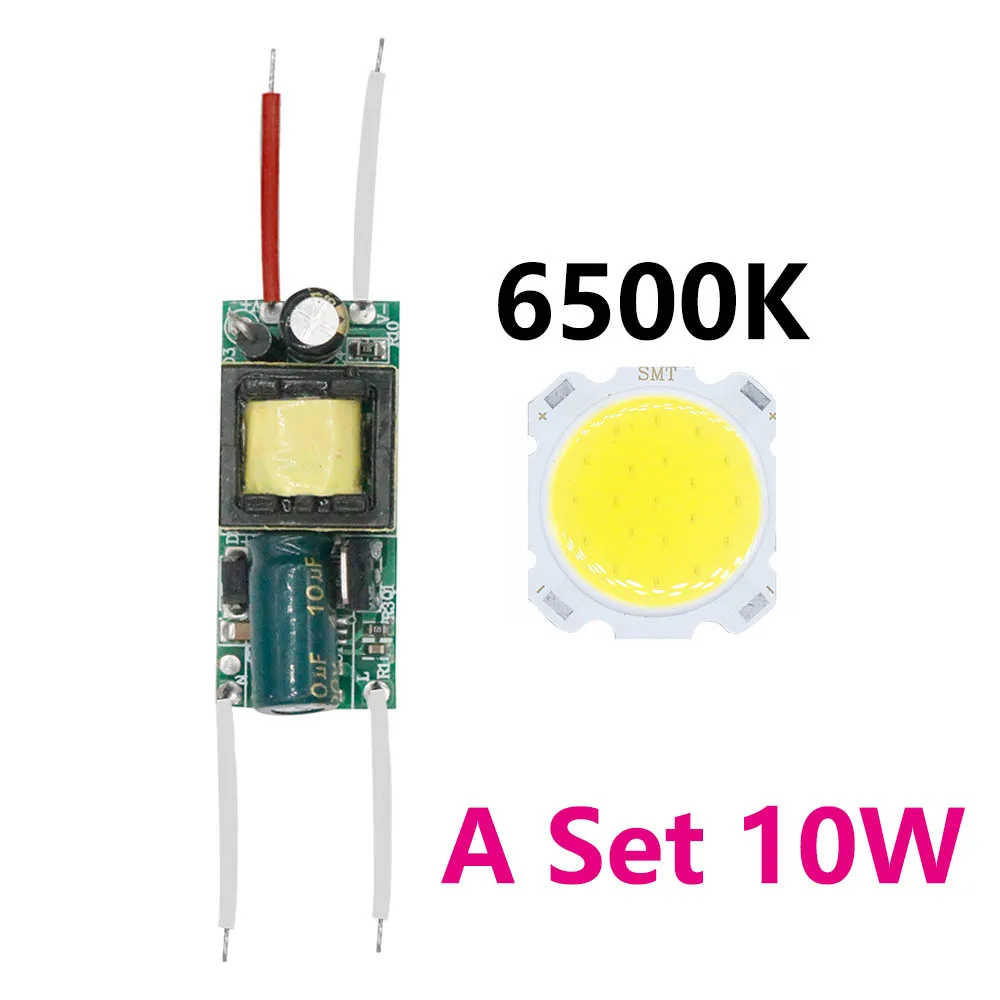 Juego de bombillas led de 10W con controlador, placa de aluminio para lámpara de luz led, lámparas de luz descendente para bricolaje - imagen 4