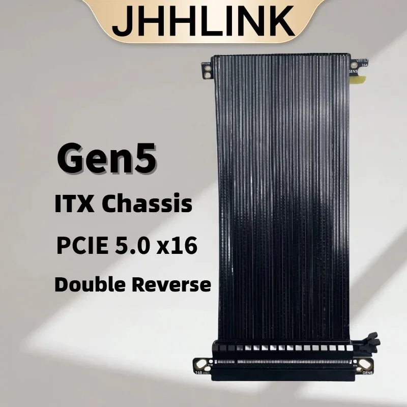 Cable elevador Ultra PCIe 5.0 X16 [RTX5090 RTX5080 RTX4090] Blindado Extreme 16x Doble Reverse Gaming ITX Server PCI Express Gen5 - imagen 3