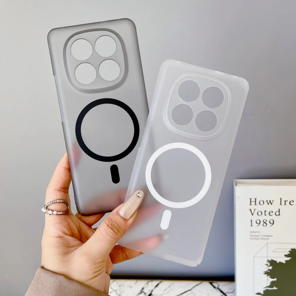 Para Xiaomi POCO X7 funda dura de PC transparente delgada funda protectora trasera magnética para Xiaomi POCO X7 5G X 7 carcasa delgada para teléfono - imagen 2