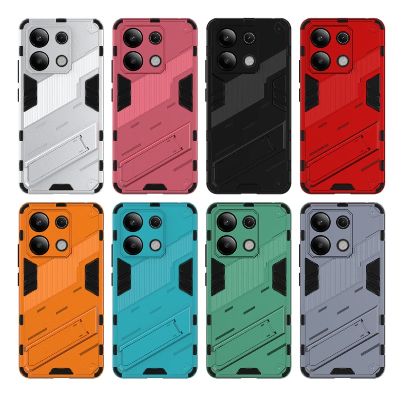 Para Xiaomi Redmi Note 13 4G funda Redmi Note 13 4G Capas PC parachoques soporte a prueba de golpes cubierta Redmi Note 13 Pro Plus - imagen 2