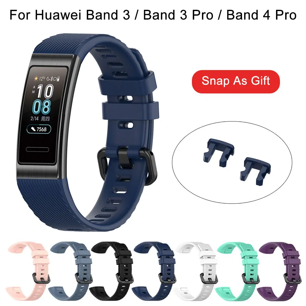 Pulsera deportiva de silicona para Huawei Band 3 y 4 Pro, Correa suave Original para Huawei Band 3 Pro