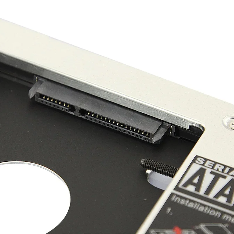 9,0 9,5 12,7mm HDD Caddy aluminio Universa SATA 3,0 2,5 "SSD CD DVD a HDD caja Optibay CD-ROM ODD - imagen 3