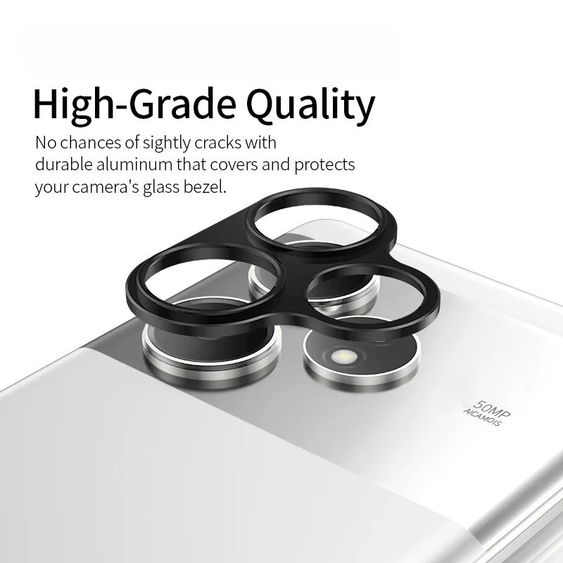 Protector de cámara trasera de Metal de aluminio para OPPO Realme GT 6 6T 5G Protector de pantalla de cubierta de lente para Realme GT 6T película de anillo de lente - imagen 3