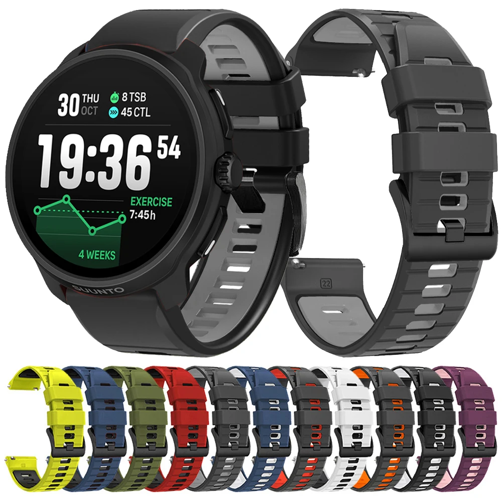Correa de silicona para SUUNTO Race 2/S, pulsera para SUUNTO Ocean/VERTICAL/5 PEAK/9 PEAK PRO DLC/RACE Run/3, correa de reloj deportiva