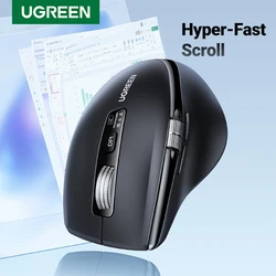 UGREEN Ratón Inalámbrico Bluetooth 5.4 – 5000 DPI Ergonómico