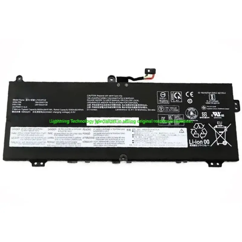 Batería genuina para portátil L19M4PG2 de 2025 años, 7,68 V, 51Wh, para Lenovo Ideapad Chromebook Flex 5 CB-13IML05 L19D4PG2 L19L4PG2 - imagen 4