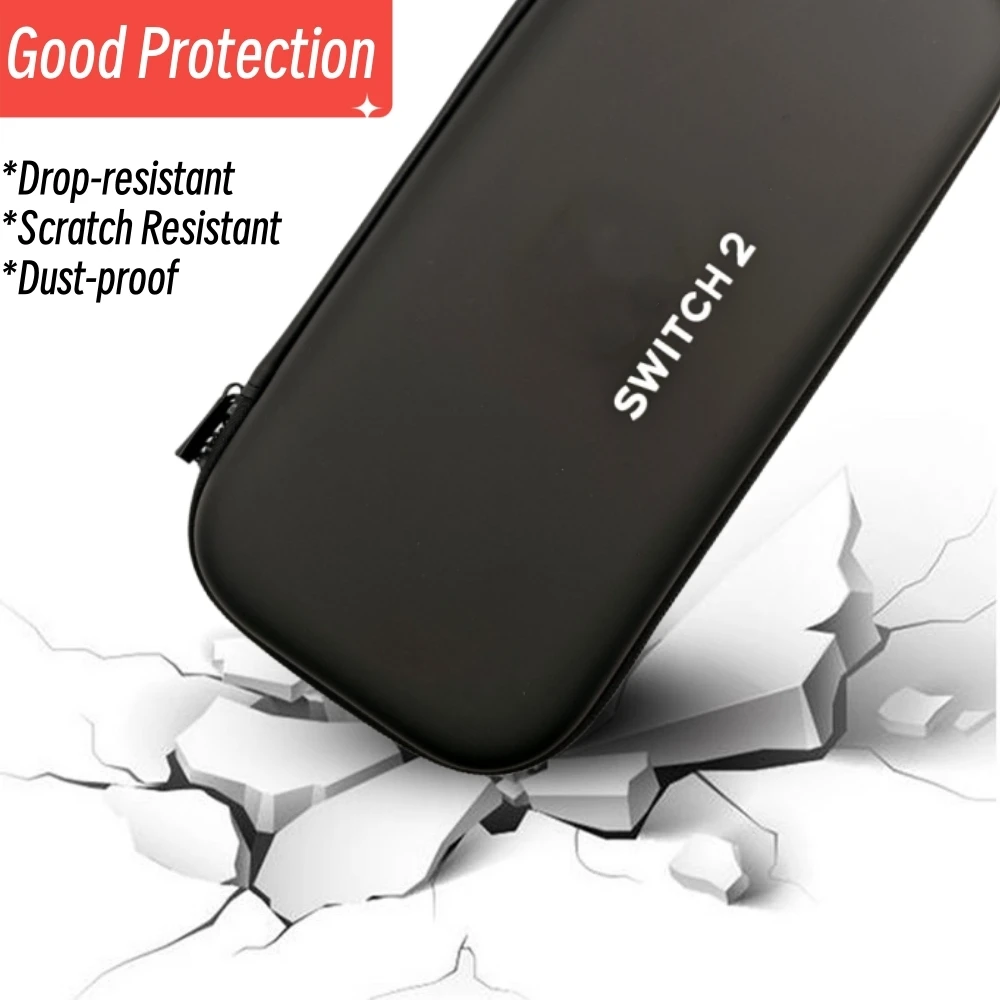 Bolsa de transporte de mano para Switch 2, funda protectora para consola de juegos NS2, bolsa de almacenamiento con 10 ranuras para tarjetas, accesorios para bolso de viaje - imagen 4