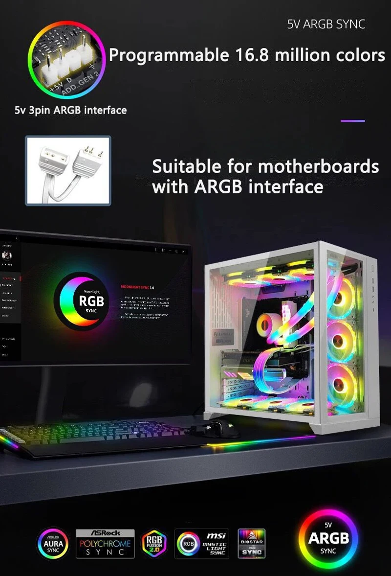 Enfriador de agua, tubo suave, chaleco ARGB, 5V, 3 pines, fluido, accesorios de refrigeración DIY, tubo refrigerado por agua, cubierta de lámpara de luz LED, manguera de refrigeración por agua - imagen 5