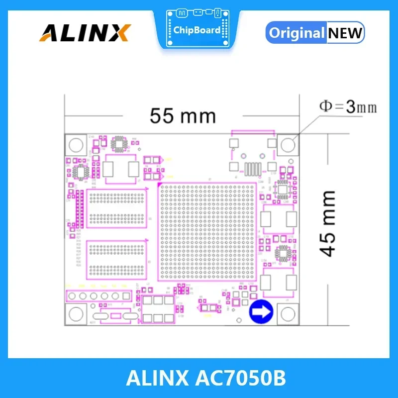 ALINX SoM AC7050B: Xilinx Spartan-7 XC7S50 Sistema de Grado Industrial en Módulo DDR3Alinx - imagen 5