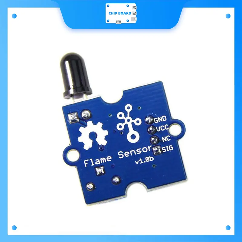 Grove - Sensor de llama, sensor YG1006 con alta velocidad de 15 lúmenes/cm y alta sensibilidad ideal para sistema de alarma contra incendios - imagen 2