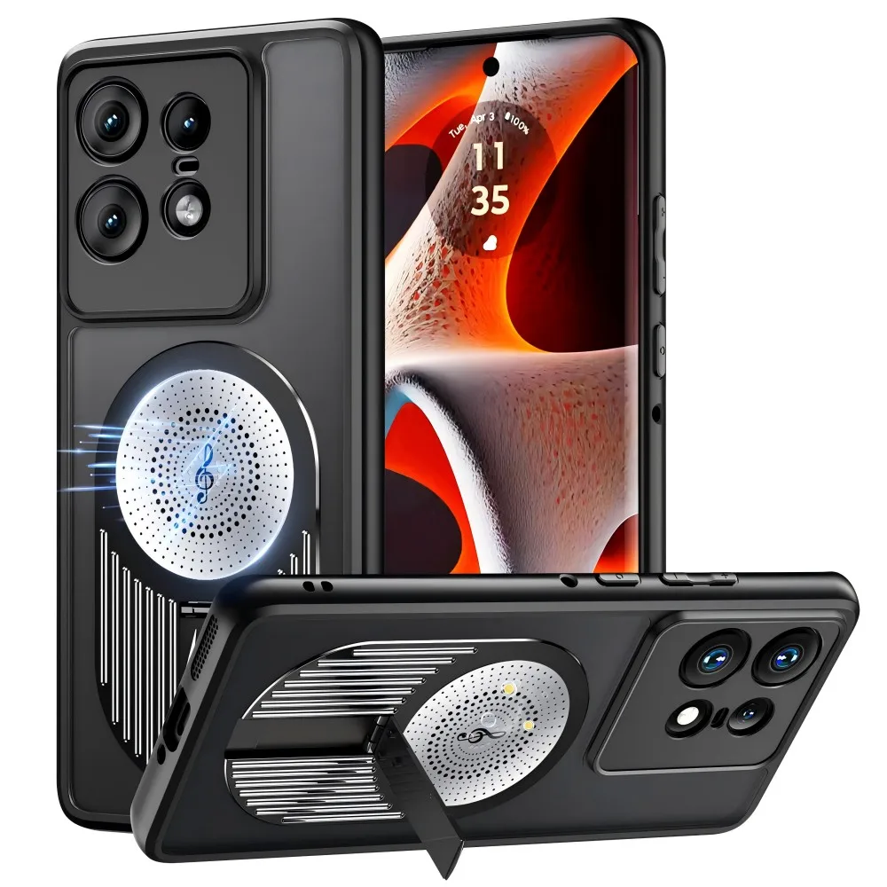 Funda trasera protectora magnética para Motorola Moto Edge 50 Pro, carcasa dura con disipación de calor, MagSafe, Ultra Fusion