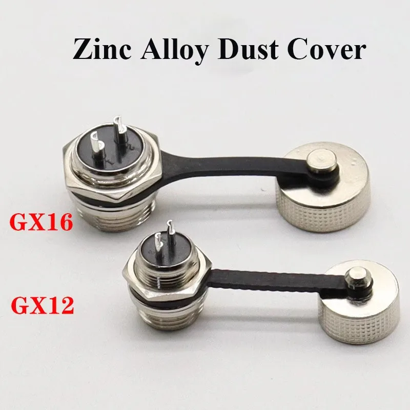 GX12 GX16 GX20 enchufe de aviación cubierta antipolvo Metal/plástico serie GX tapa de enchufe impermeable conector Circular funda protectora - imagen 4
