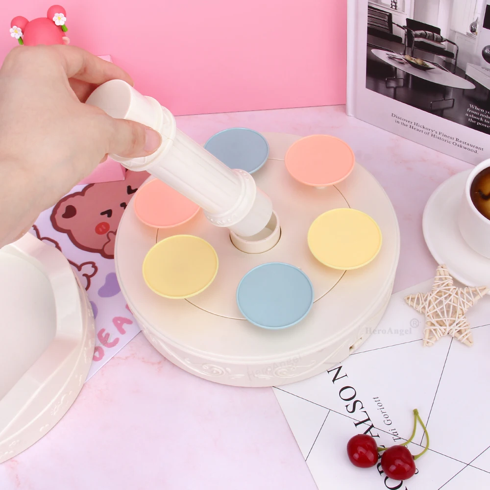 Máquina de postre rotativa, 3 modelos, giratoria automática, soporte de exhibición para postres y pasteles de Sushi, estante para platos, regalos de decoración de cumpleaños - imagen 4