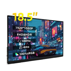 ZSUS Monitor portátil Full HD HDR sRGB Panorámico para PC y consolas