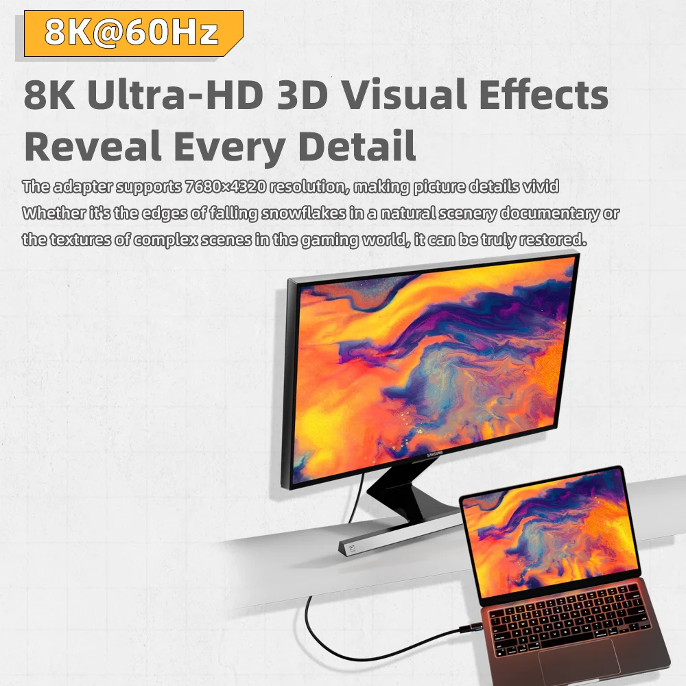 USB4 Thunderbolt4/3 adaptador magnético USB C a tipo C 240W 80Gbps Cable convertidor de carga magnético de carga rápida adaptador 8K para Mac - imagen 5