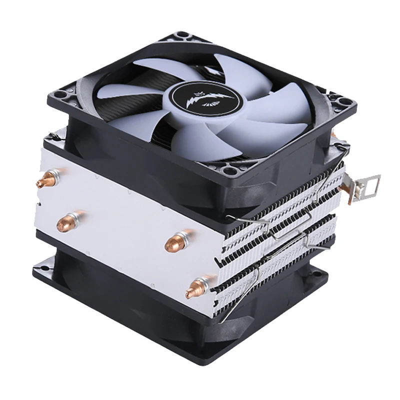Radiador refrigerado por aire QIUzAim am4 2, tubo de calor, procesador de ordenador, ventilador de CPU adecuado para instalar LGA115x 1200 1700 1356 1366 am5 - imagen 5