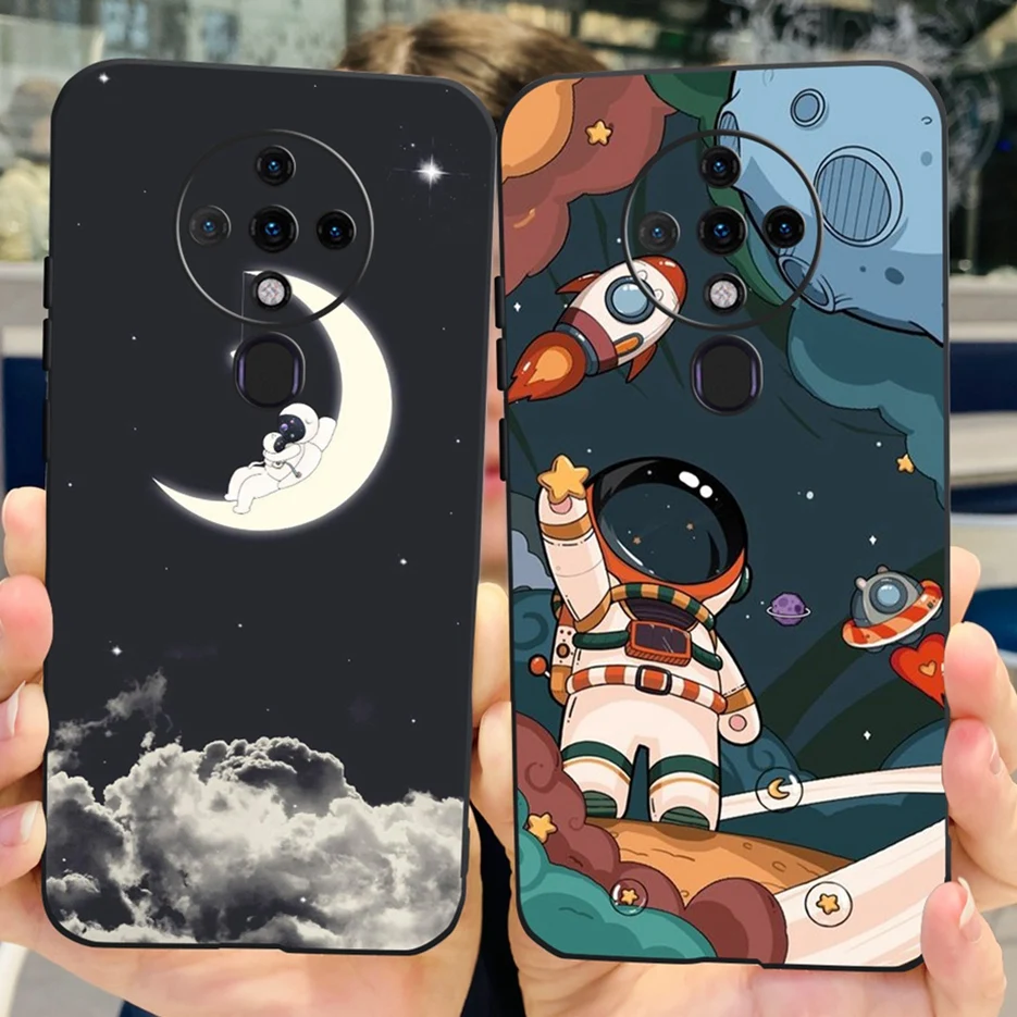 Para Tecno Spark 6 funda KE7 Linda funda pintada de moda funda de teléfono de silicona suave para Tecno Spark 6 Spark6 cubiertas traseras parachoques de 6,8 pulgadas - imagen 2