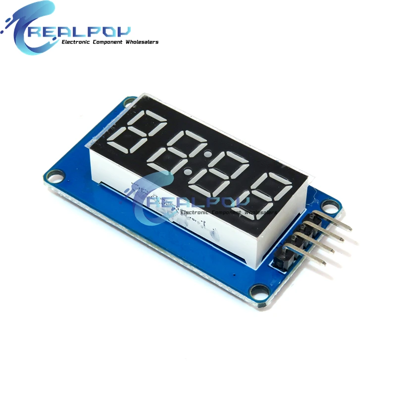 TM1638 / TM1637 4 Bits / MAX7219 Módulo de pantalla LED digital de 8 bits 7 segmentos 0,36 pulgadas reloj tubo de ánodo rojo cuatro controlador de serie - imagen 4