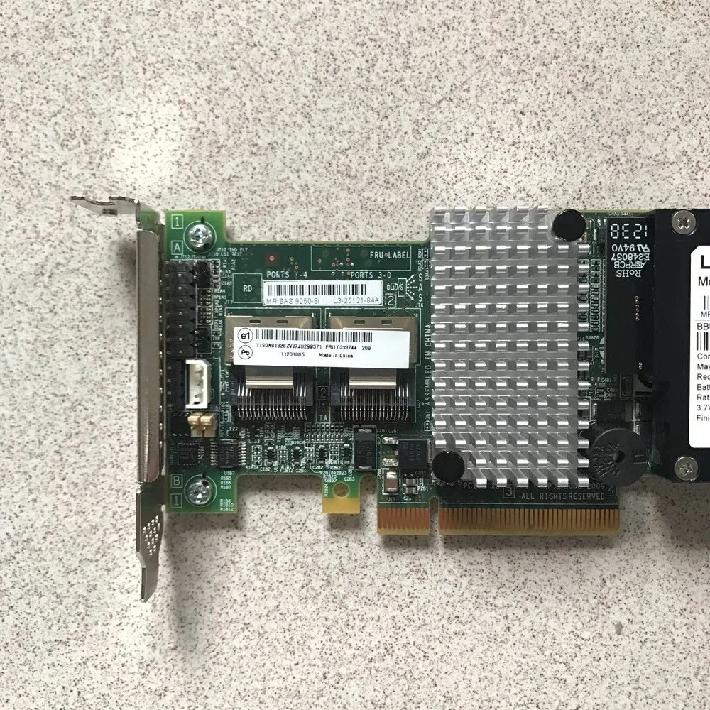 Controlador LSI Megaraid SAS 9260-8i SATA / SAS RAID 5 6G PCIe x8 con bbu08- - imagen 4