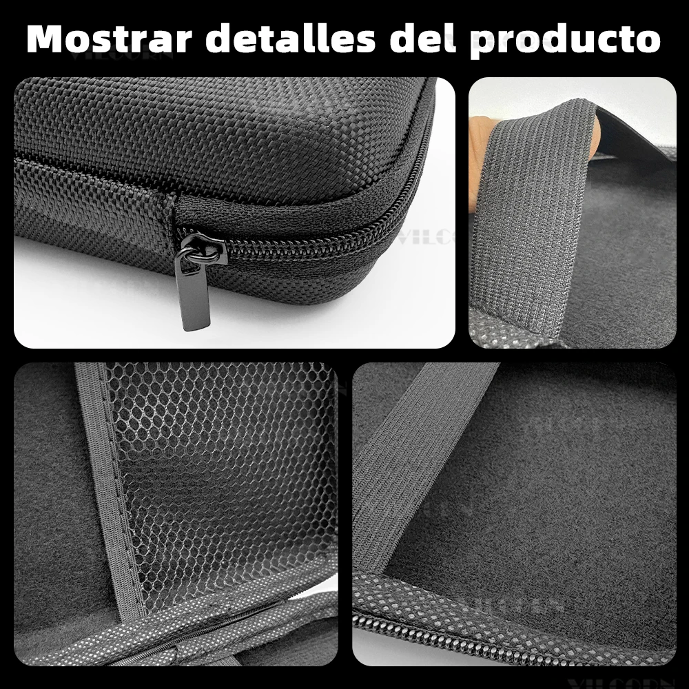 Accesorios de juego 5 en 1 para Anbernic RG35XX Bolsa portátil RG353V RG353VS para Miyoo Mini Plus RGB20S R36S, funda de transporte con 2 tapas - imagen 3