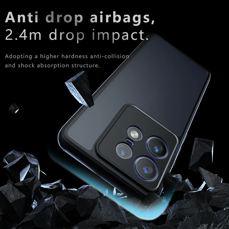 Para Motorola MOTO Edge50 Edge 50 Pro funda trasera Phnoe Airbag a prueba de golpes protección anticaída antihuellas mate Coque - imagen 4