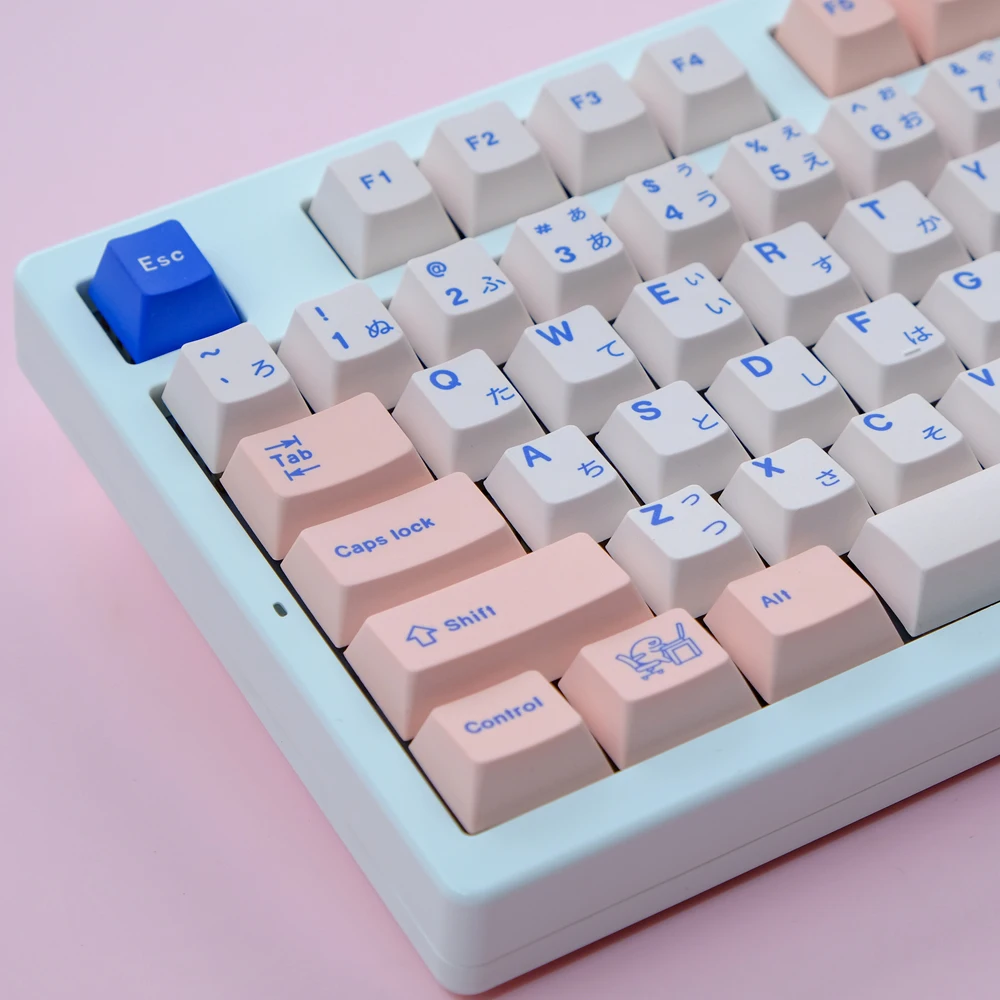 129 teclas POCO Keycaps japonés inglés Cherry perfil PBT tinte sublimación Keycap para MX Switch Teclado mecánico GK61 75 87 98 - imagen 2