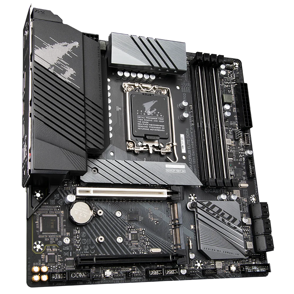 NUEVO GIGABYTE GA Z690M AORUS ELITE DDR4 Intel ®   Z690 DDR4 PCI-E 5.0 5333(OSC.) Soporte 128G Toma 12 Gen LGA 1700 - imagen 2