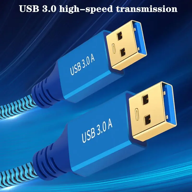 Carcasa de aluminio USB 3.0 A Cable de extensión de datos macho a hembra, transmisión de alta velocidad para unidades USB, ratones, teclados, impresoras - imagen 4