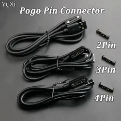 YuXi Cable USB magnético Pin Pogo para carga, contacto seguro