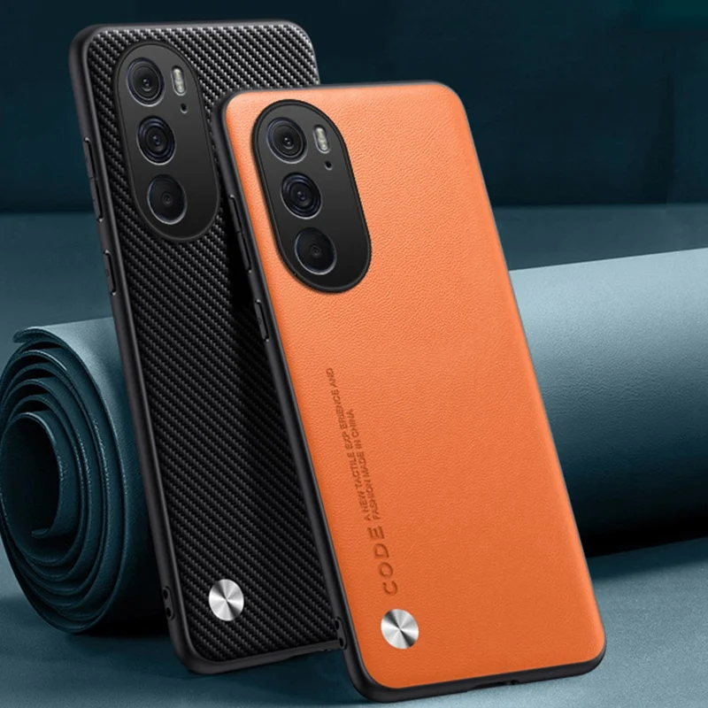 Funda de cuero PU de lujo para Motorola Moto Edge 30 Pro X30 Edge Plus 2022 5G, funda mate de silicona, funda de protección completa para teléfono - imagen 2