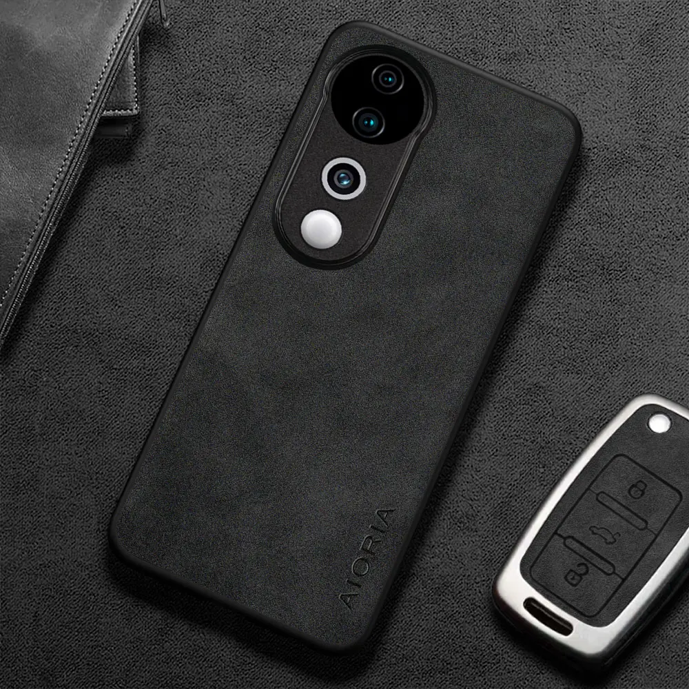 Para Vivo V40 V30 V27 Pro V30E V29E V27E funda Capa estilo empresarial Premium PU cuero Retro funda de teléfono coque funda - imagen 2