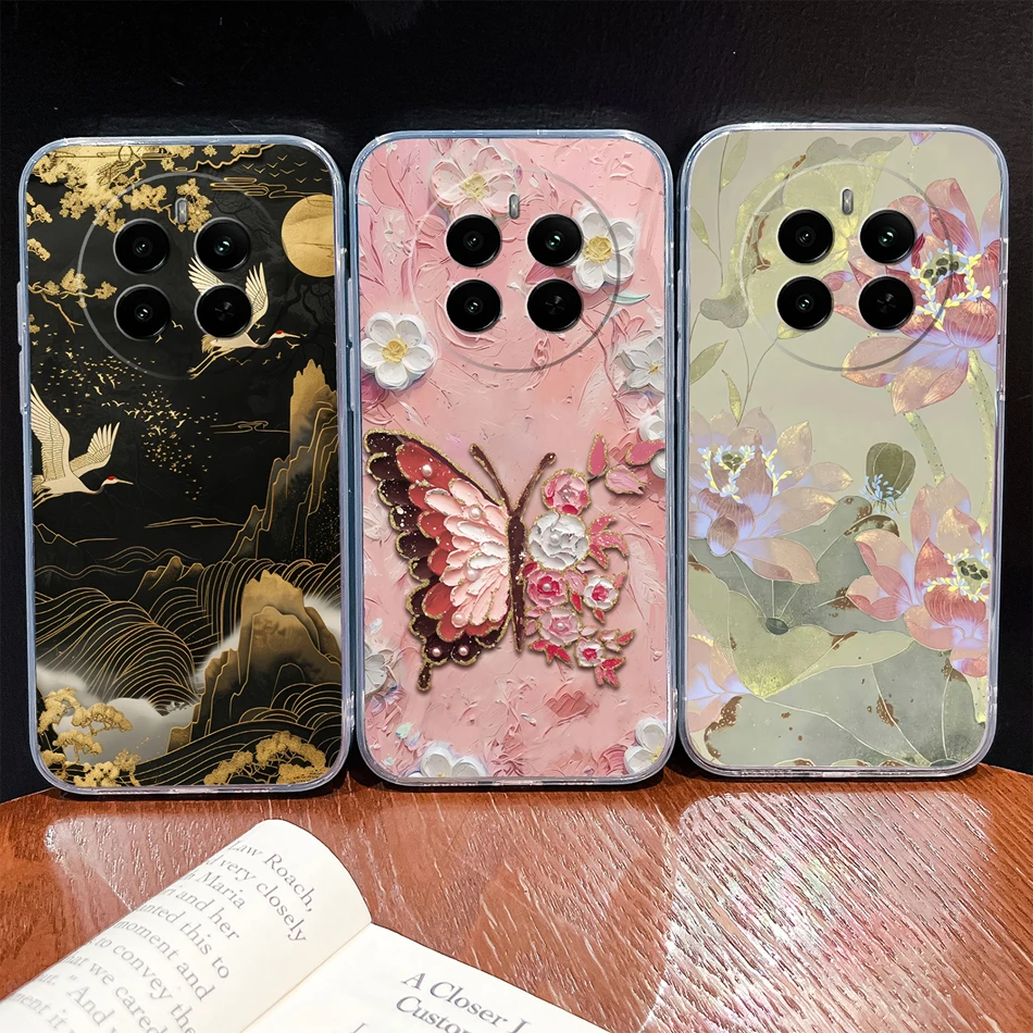 Funda de teléfono para Realme 13 Pro Plus, bonitos patrones de peces, suave y delgado, carcasa de silicona transparente de TPU para Realme13 Plus, Funda ligera - imagen 3