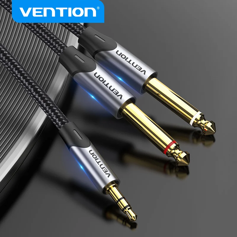 Vention Cable Audio 3.5mm a 6.5mm TRS Estéreo Profesional